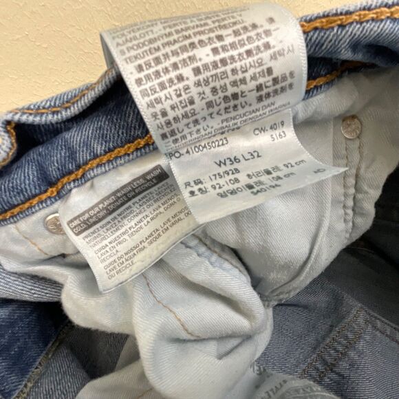 Levi's 505 Jeans Men's actual 34x30” Straight Leg Blank Red Tag - Picture 7 of 16